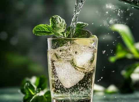 Mineralwasser mit und ohne Kohlensäure, Heilwasser, Wasser naturell