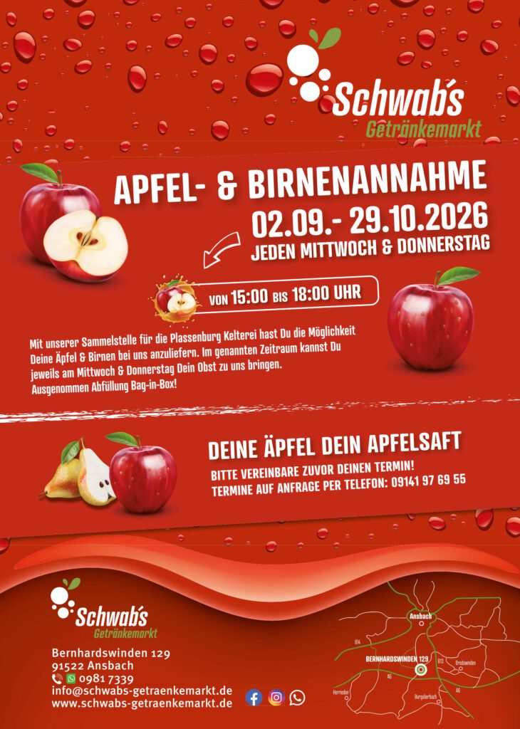 Flyer Apfel- und Birnenannahme